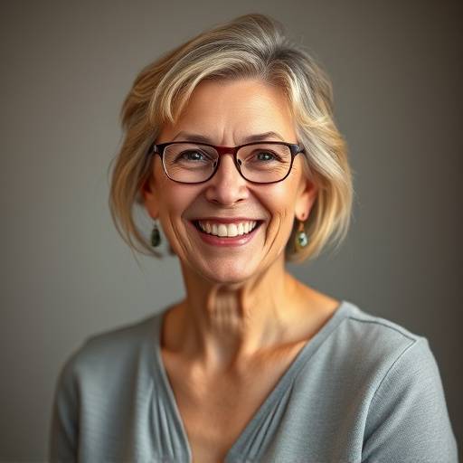 Clara Smith, Studio Manager at Lumiere Lens Studio, smiling warmly